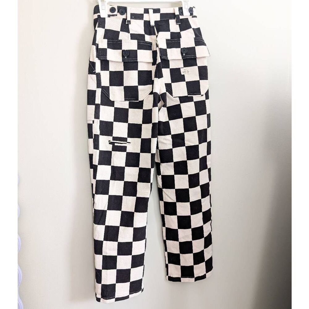 P&Co 304 Service Fatigue Pants Black Checkerboard UK6 Short - Picture 5 of 8